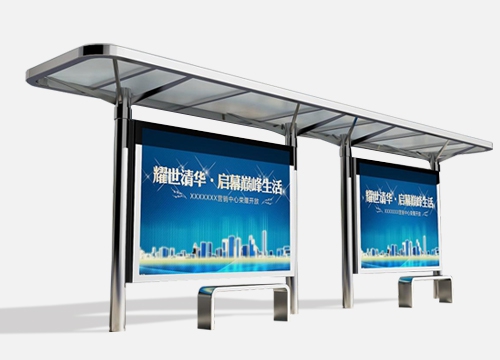 候车亭大画建造